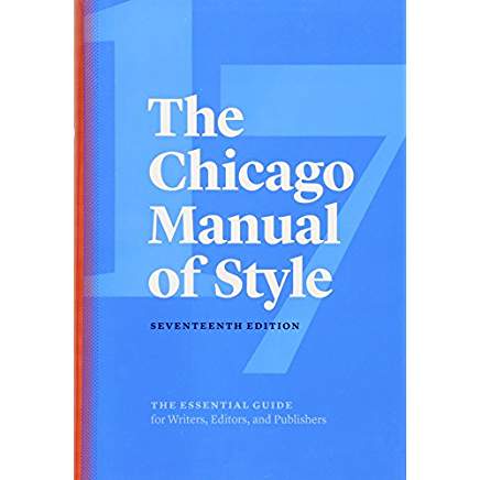 cover of the chicago manual of style 17th edition